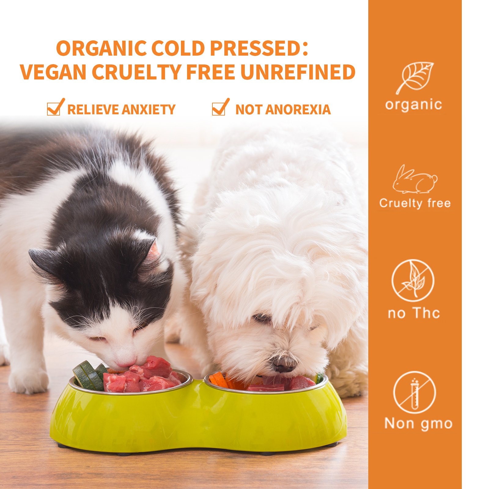 Pet Calming Hemp Oil For Dogs & Cats, Natural Anxiety Relief Supplement, Improve Appetite & Support Pet Health, 30ml - Image 3