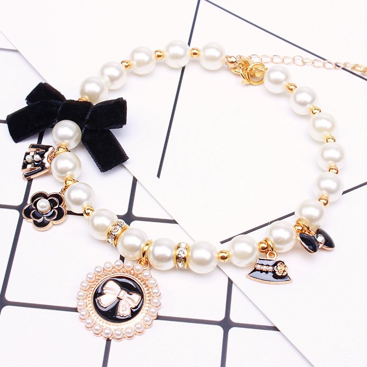 Pet Accessories Dog Chain Teddy Lace Bow Cat Bell - Image 3