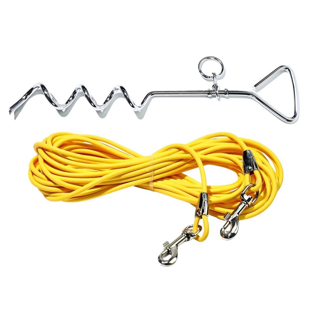 Ground Stake Fixed Dog Leash Allows Your Beloved Dog To Play More Freely - Image 9