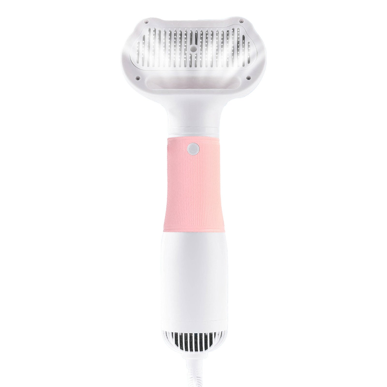 3 In 1 Pet Hair Dryer Brush Powerful Airflow Temperature Control Dog Blow Dryer For Home Use Pink - Image 2