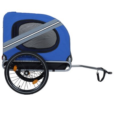 Large Folding Bike Trailer For Dogs 120LB Capacity All-Terrain Pet Carrier, Durable Steel Frame For Cycling, Jogging, Camping Outdoor Adventures - Image 5
