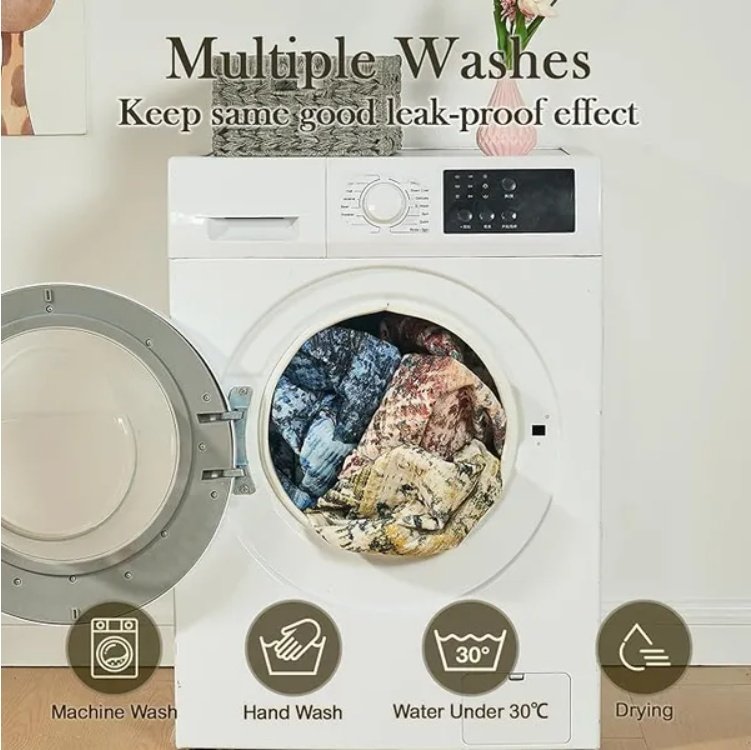 Qeils Washable Pee Pads For Dogs, 2 Pack Reusable Puppy Pads 36x41 Super Absorbent Leakproof Dog Training Pads, Non-Slip Potty Pads For Floor, Crate, Couch, Whelping Pads Litter Mat Pet Supplies - Image 6