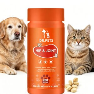 Joint Supplements For Dogs And Cats With Glucosamine, Chondroitin, 10 Vitamins, Hyaluronic Acid And MSM