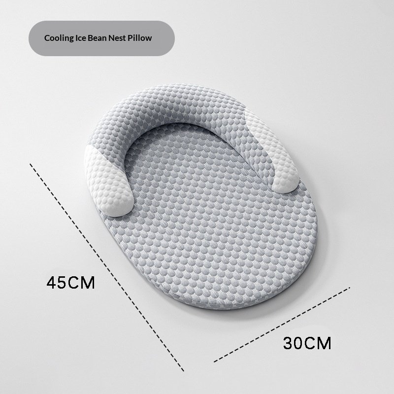 Oval Ice Silk Cooling Pet Bed For Cats And Small Dogs - Image 10