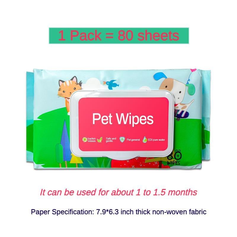 Dog And Cat Wet Wipes, Fragrance Free, Plant.based SKIP THE BATH Gentle Cleansing AndDeodorizing,Hypoallergenic, Wipes For PawsEars, Fur, Eye Ducts And Butt - Image 8