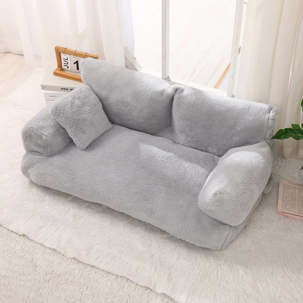 Warm Universal Rabbit Plush Pet Sofa Nest - Image 3