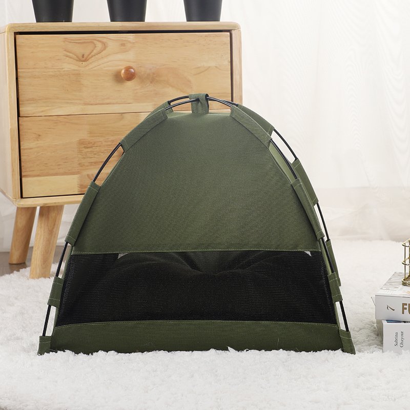 Cat Tent Cooling Mat Dog House Pet Sofa Camping Dog Bed With Cushion For Dog Kennel Indoor Cat Nest Cat Bed Pets Products - Image 4