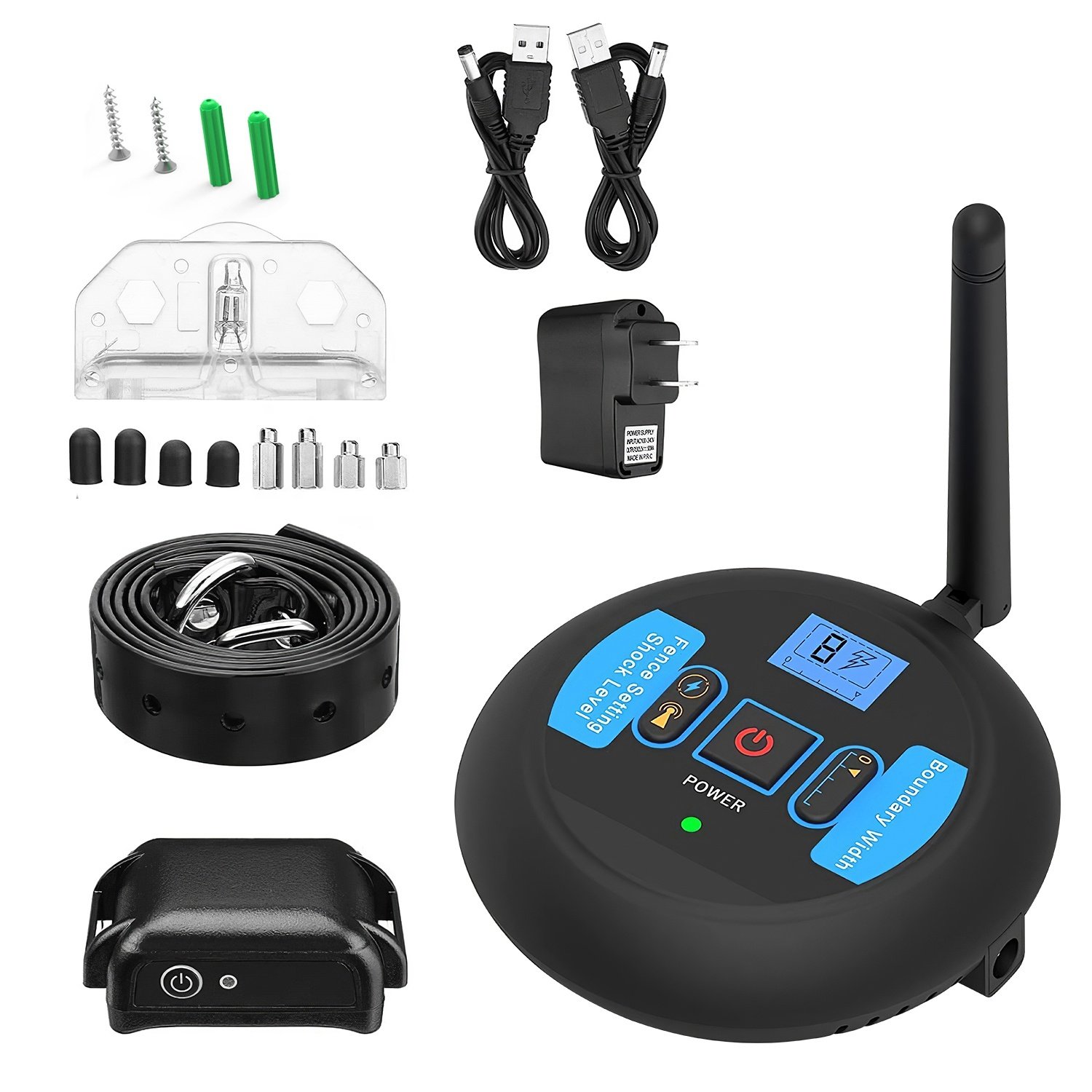 1Set Wireless Electric Dog Fence Pet Shock Boundary Containment System Electric Training Collar For Small Medium Large Dogs - Image 2
