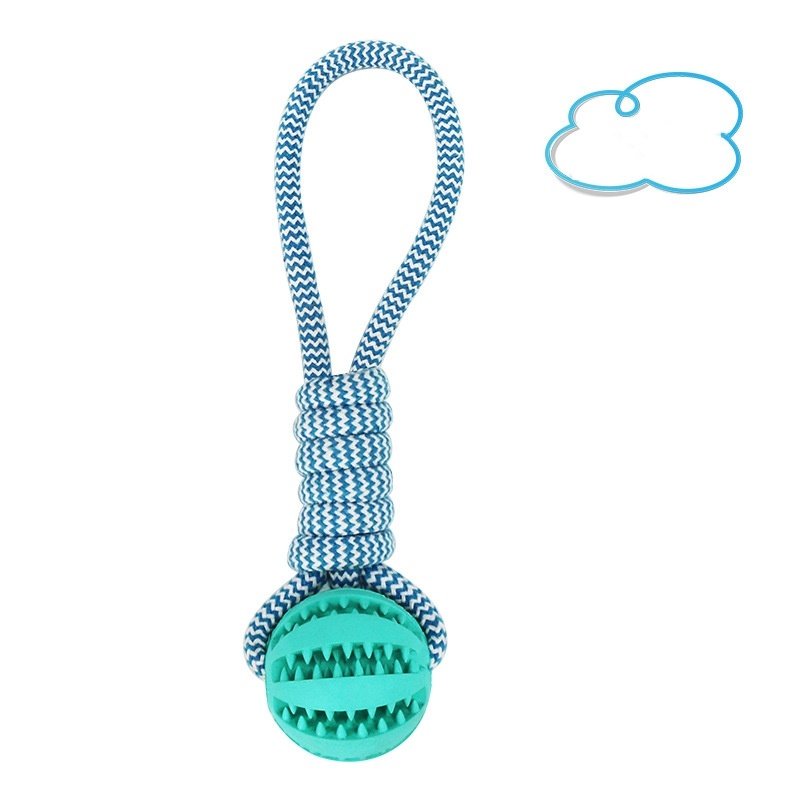 Dog Toys Balls Interactive Treat Rope Rubber Leaking Balls For Small Medium Dogs Chewing Bite Resistant Pet Tooth Cleaning - Image 5