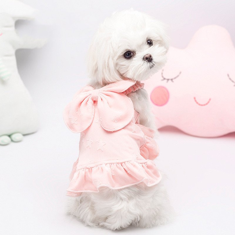Small dog sweet suspender skirt