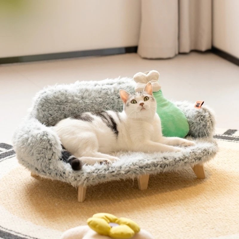 Wooden Pet Bed Kennel Dogs And Cats Bed Luxury Cat Bed Pet Safety Bed Bed Small Size Medium Dog - Image 3