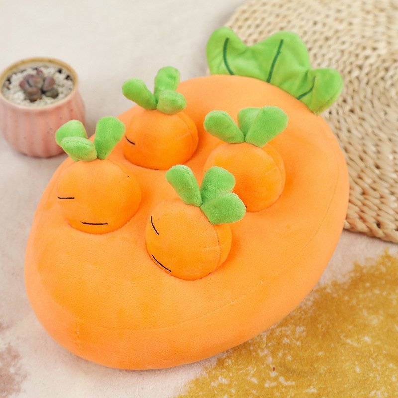 Carrot Pulling Doll Simulation Vegetable Field Plush Toy Pet Dog Cat Sniffing Toy Pet Products - Image 10