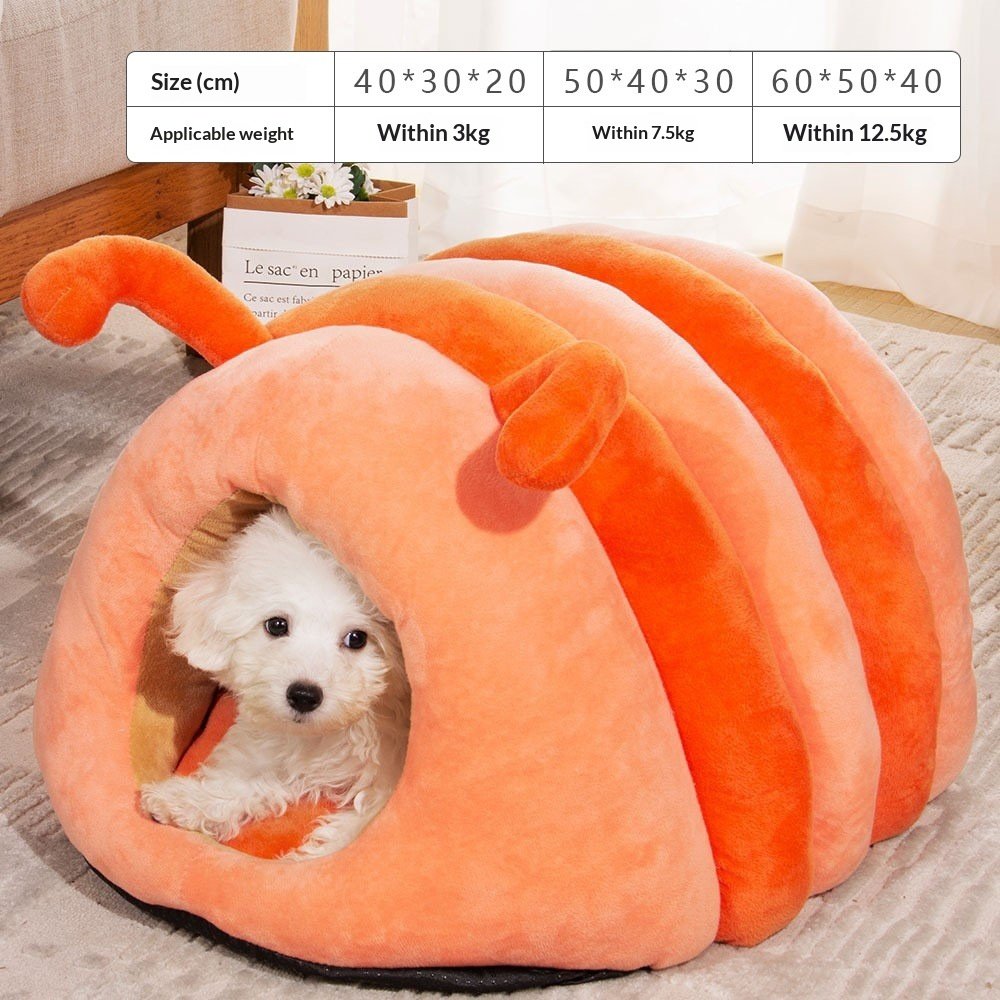 Cute Shark Cat Bed Dog Bed Plush Toy Pet Warm Nest - Image 8