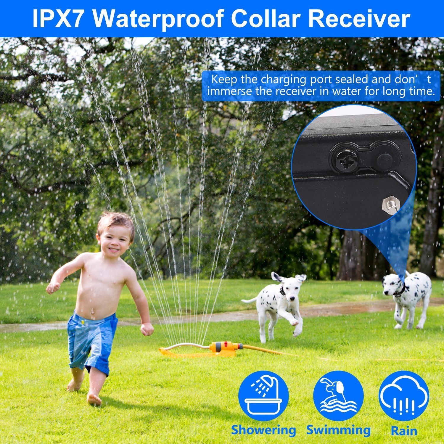 1Set Wireless Electric Dog Fence Pet Shock Boundary Containment System Electric Training Collar For Small Medium Large Dogs - Image 9
