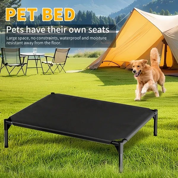 Breathable Raised Oxford Pet Bed Fits Small To Large Dogs - Image 3