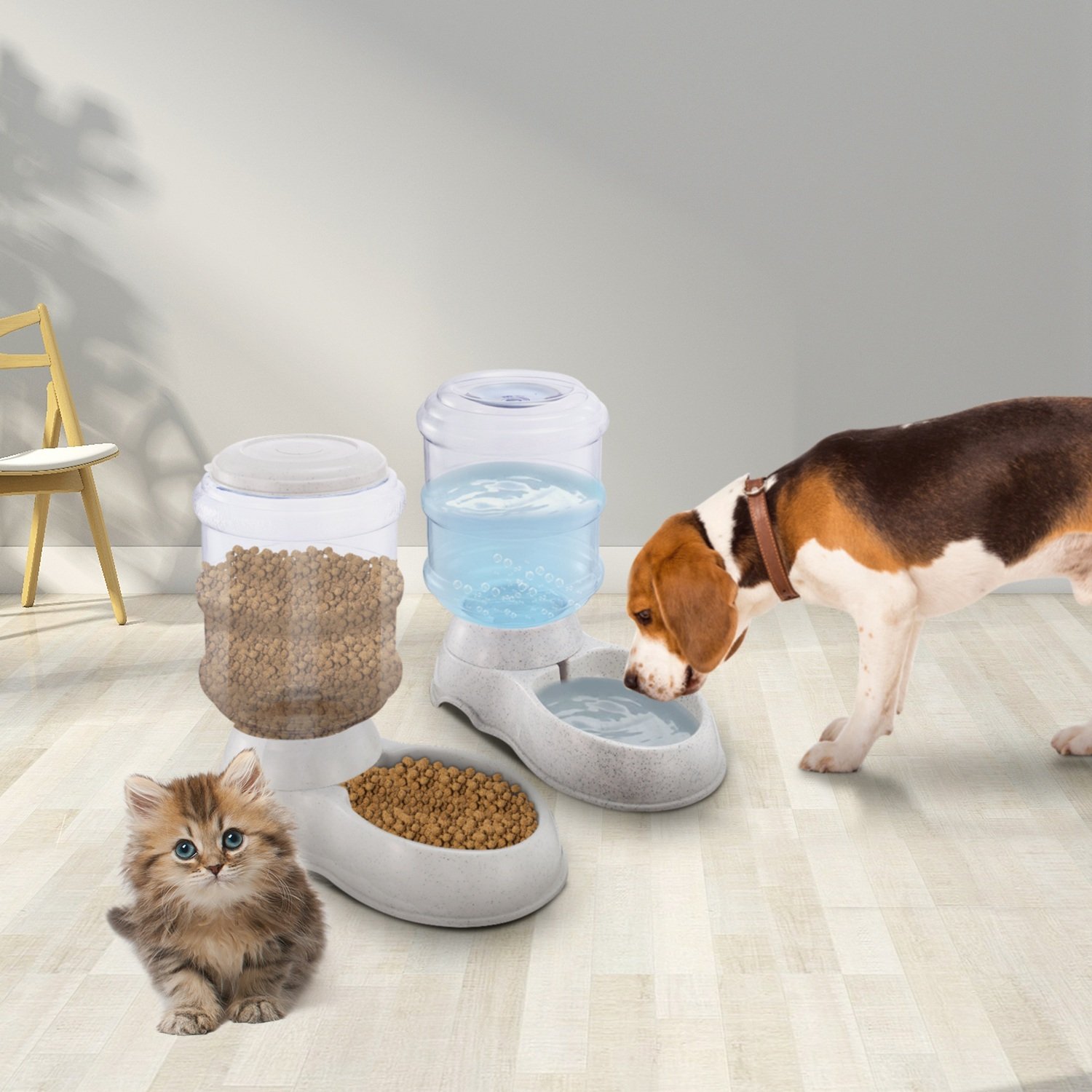 3.5L 1Gal Pet Water Dispenser Self-Dispensing Gravity Pets Water Feeder Automatic Pet Waterer Cat Dog - Image 7