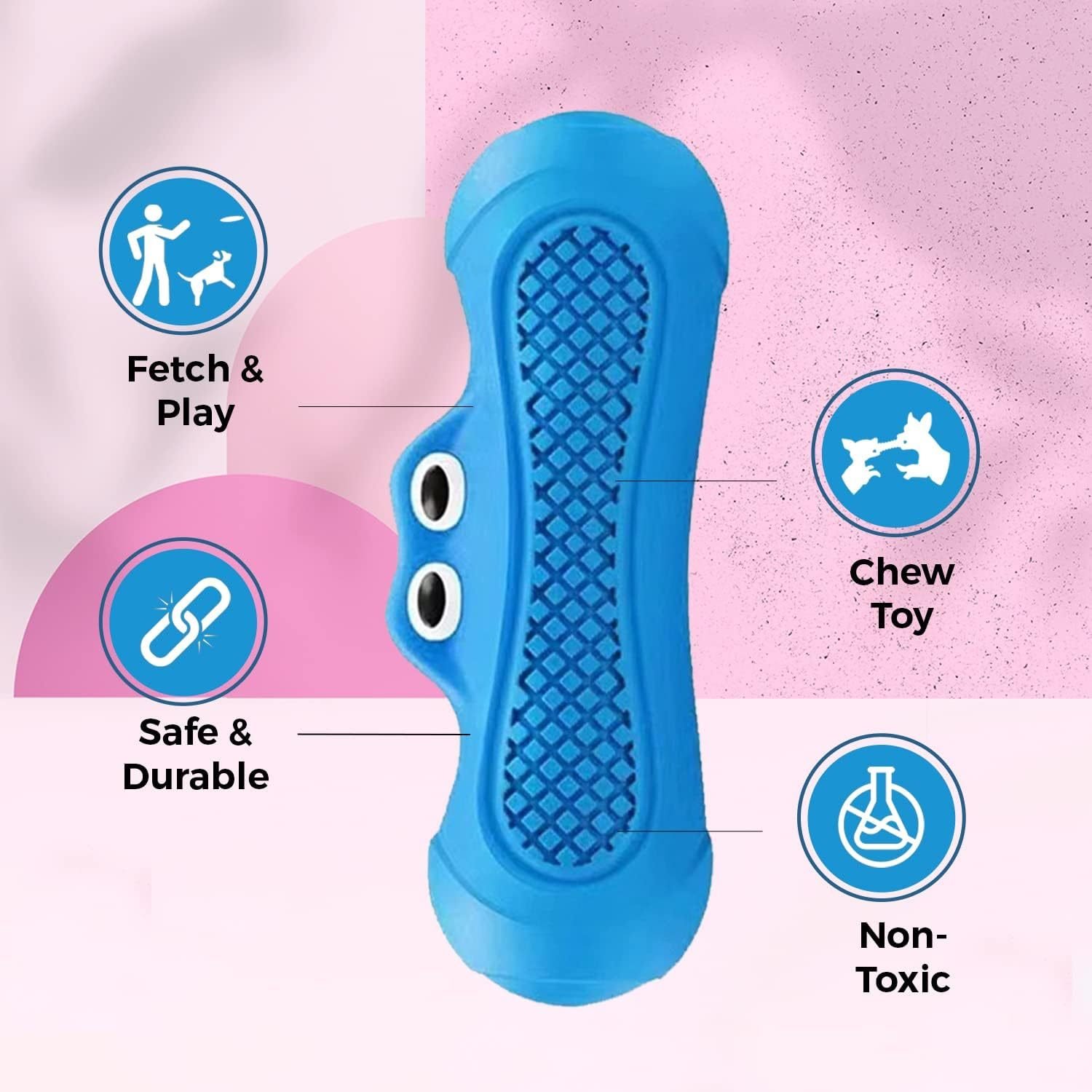 Rubber Crazy Monster Squeaky Toys For Dogs,Toy For Chewers,Non Toxic Chew Toys - Image 4