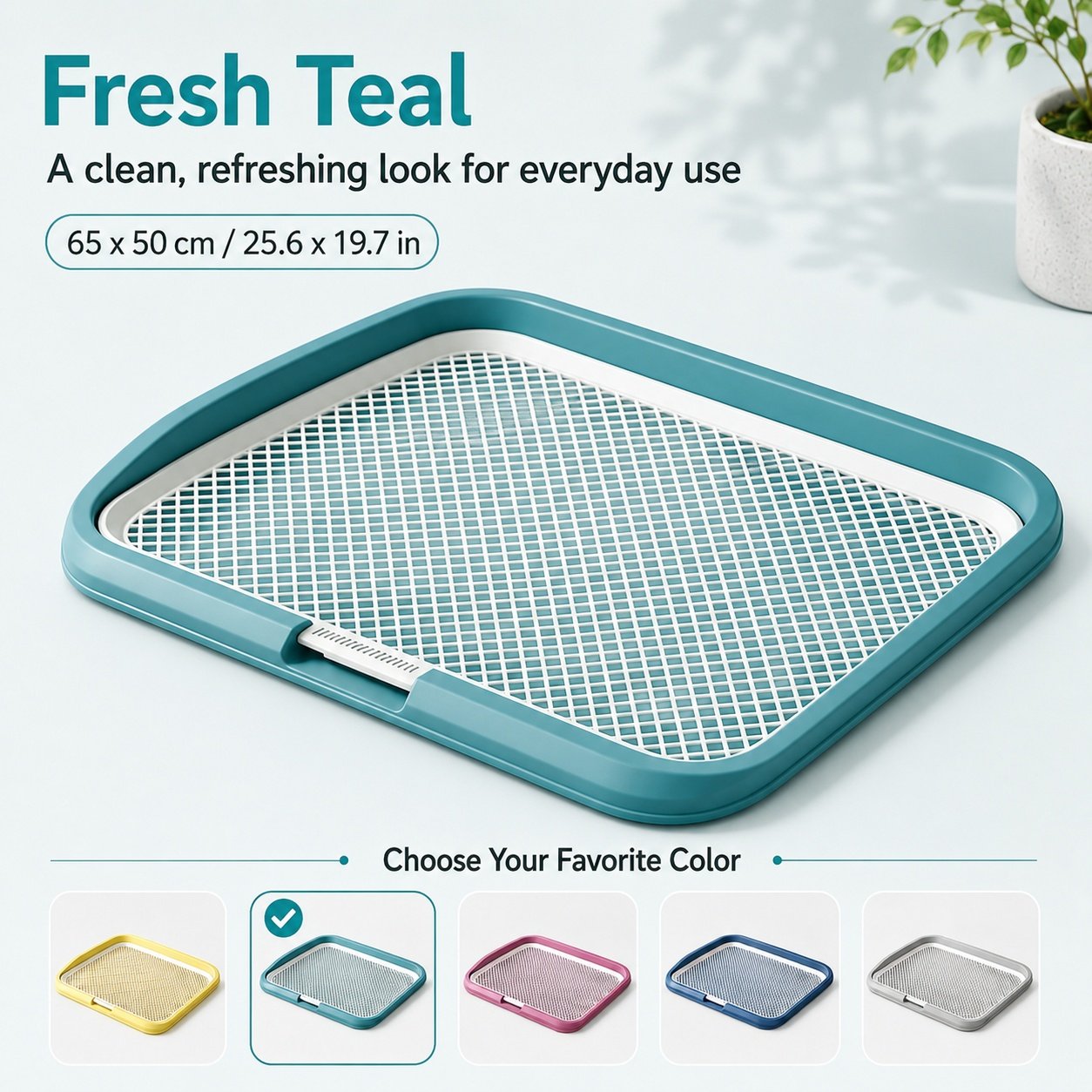 Dog Potty Tray With Removable Grating, Leak-Proof Indoor Dog Toilet For Puppy Training - Image 10