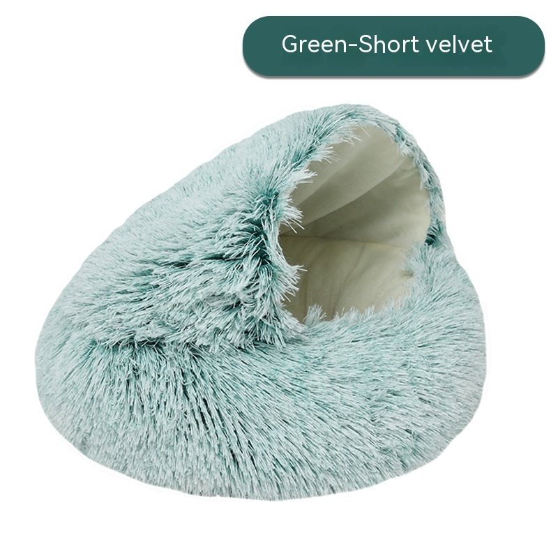 Pet Cat Bed Semi Enclosed Dog House - Image 8