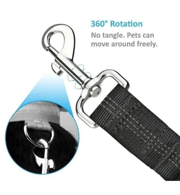 Heavy Duty Nylon Pet Safety Seat Belt Clip Adjustable Dog Vehicle Harness Lead - Image 4