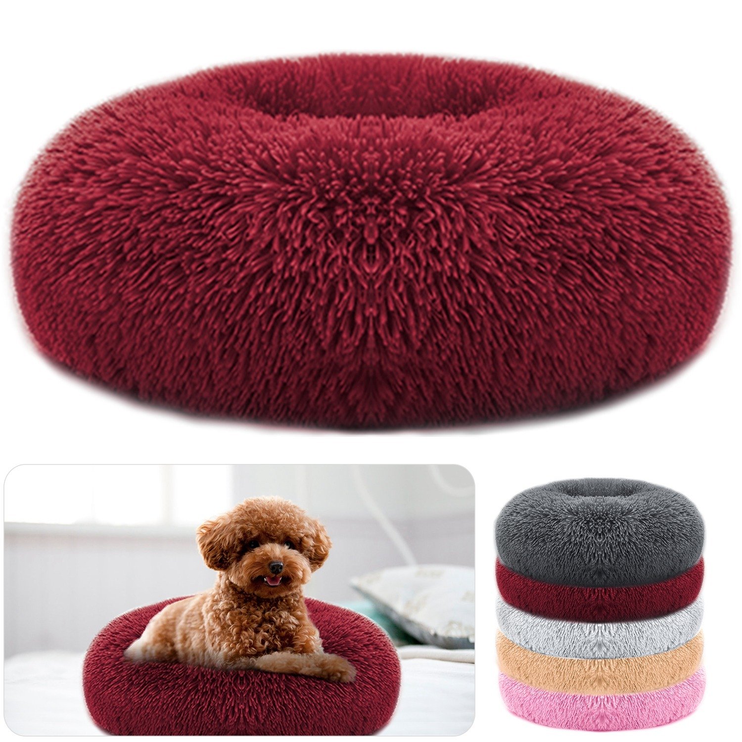 Pet Dog Bed Soft Warm Fleece Puppy Cat Bed Dog Cozy Nest Sofa Bed Cushion - Image 5