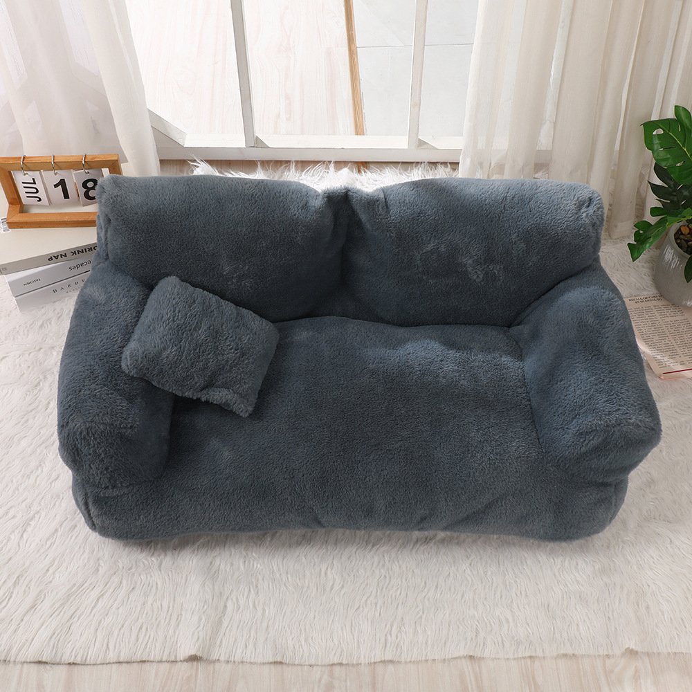 Warm Universal Rabbit Plush Pet Sofa Nest - Image 4