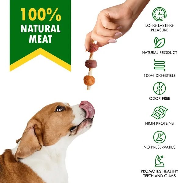 Dog Rawhide Treats With Duck And Chicken Human Grade Meat All Natural Organic Dried Snacks Grain Free Long Lasting Chews For Large And Small Dogs - Image 2