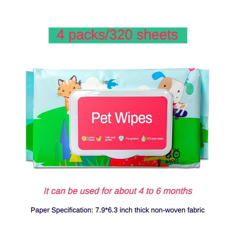 Dog And Cat Wet Wipes, Fragrance Free, Plant.based SKIP THE BATH Gentle Cleansing AndDeodorizing,Hypoallergenic, Wipes For PawsEars, Fur, Eye Ducts And Butt - Image 7