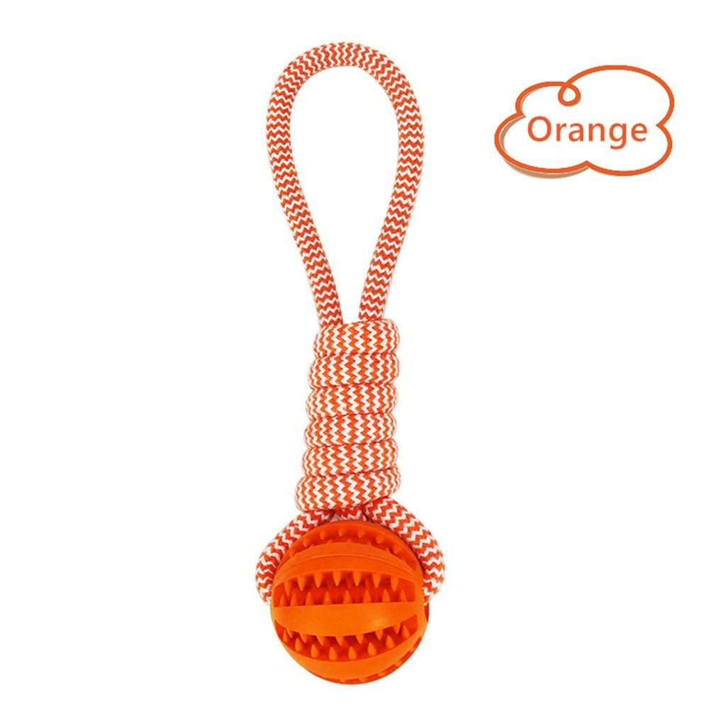 Dog Toys Balls Interactive Treat Rope Rubber Leaking Balls For Small Medium Dogs Chewing Bite Resistant Pet Tooth Cleaning - Image 7
