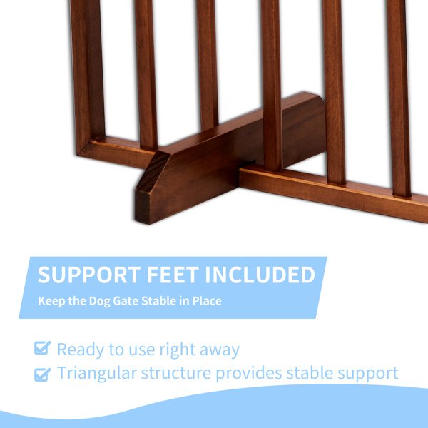 24 Inch Brown Foldable 3-pack Pet Fence - Image 8