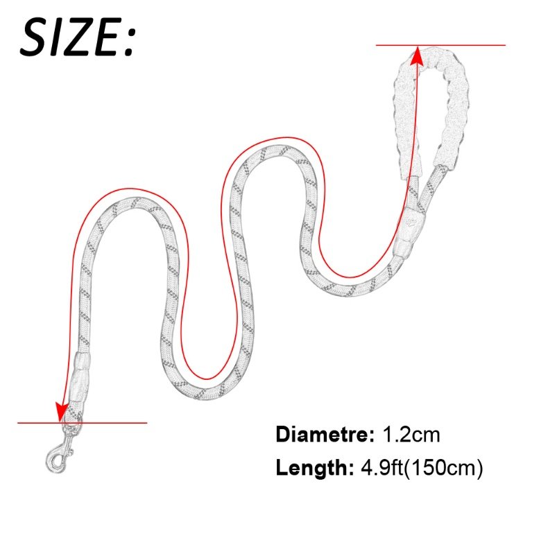 Reflective Dog Leash Nylon Pet Dog Leash Rope For Small Medium Large Dogs Walking Training Pet Suppiles - Image 4