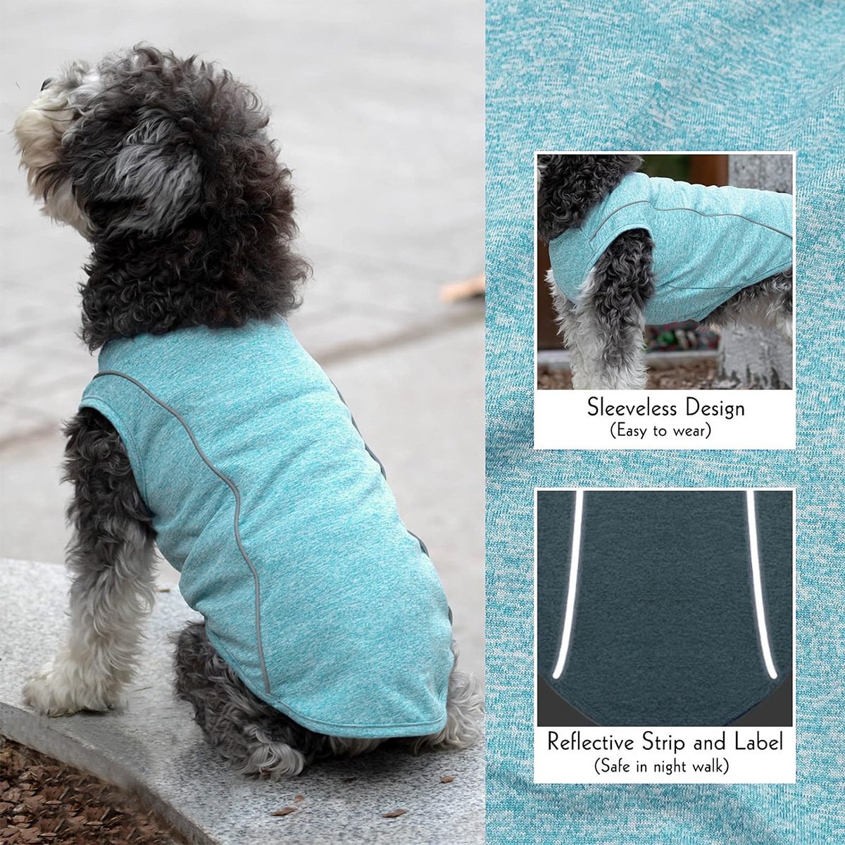 Luminous Clothing TeddyPomeranian Pug Small Dog Night Reflective Stripe Clothing - Image 5