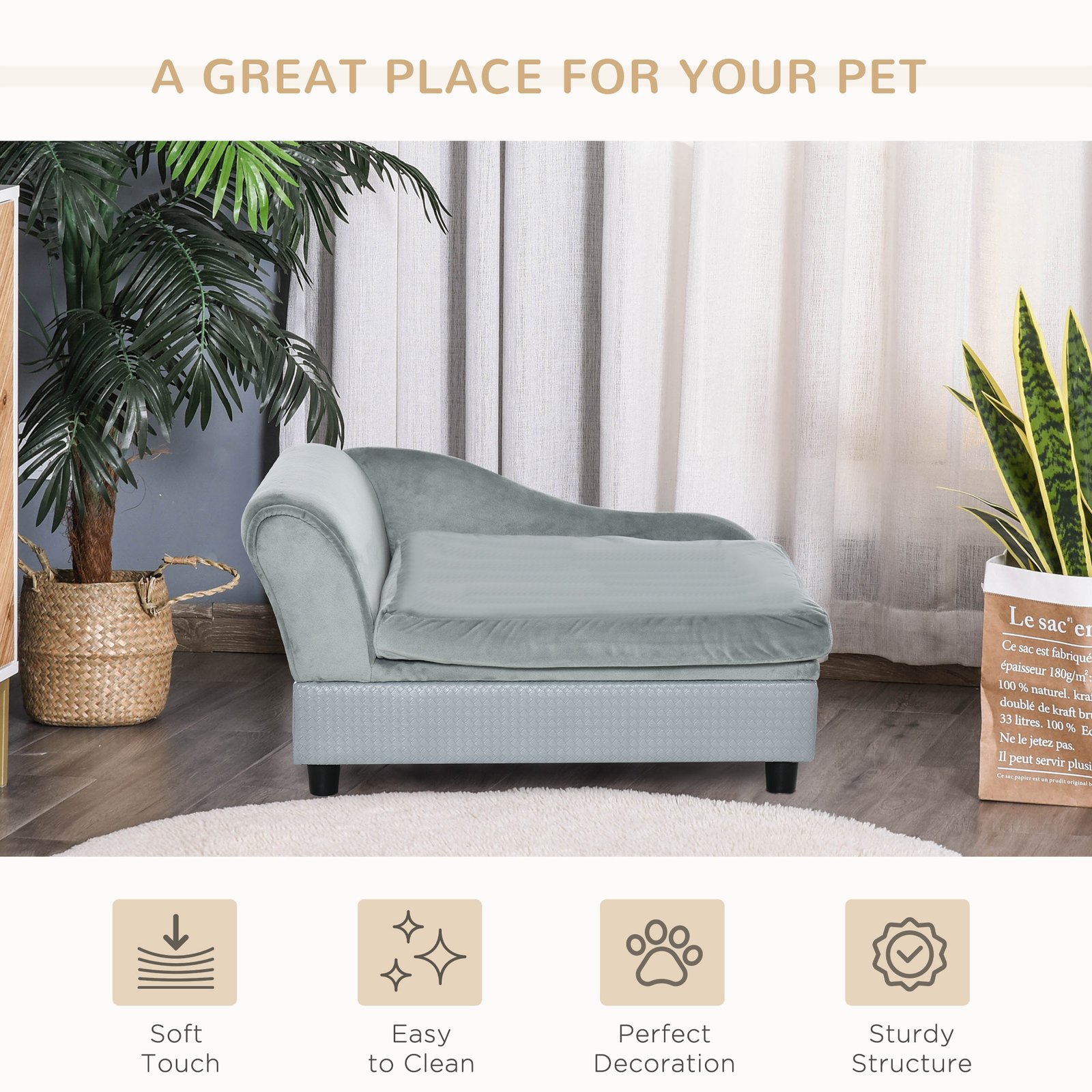 Luxury Fancy Dog Couch With Hidden Storage - Image 6