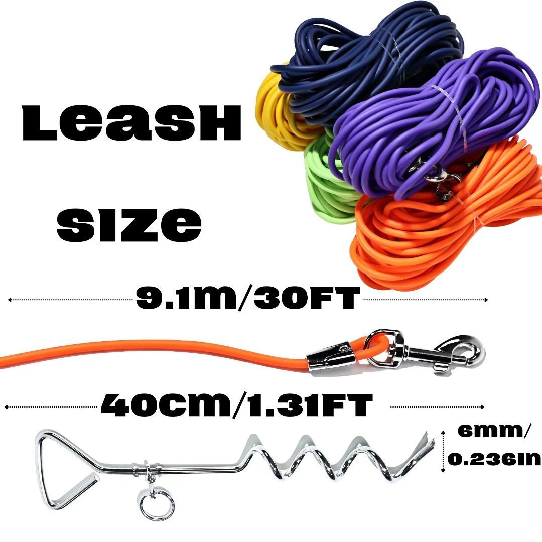 Ground Stake Fixed Dog Leash Allows Your Beloved Dog To Play More Freely - Image 4