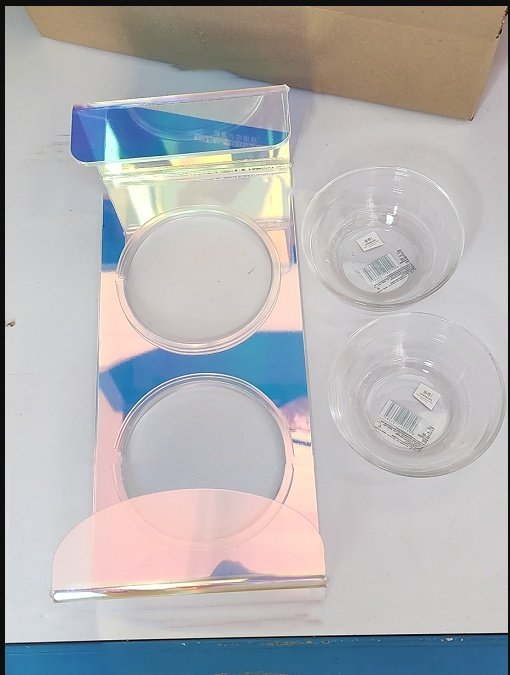 Acrylic Pet Dazzling Bowl Food Basin Small Dog - Image 9