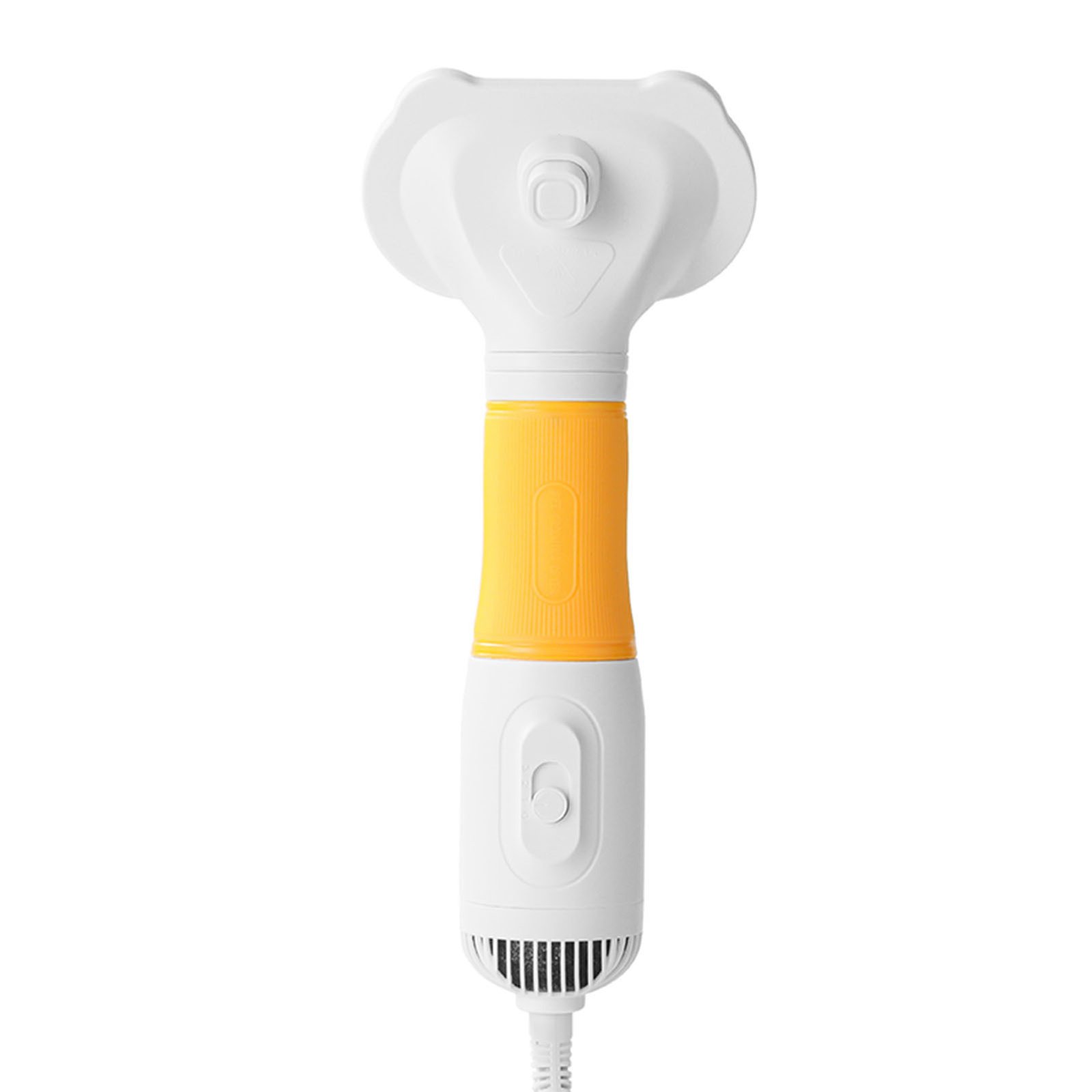 Pet Hair Dryer With Slicker Brush Low Noise 600W 3 Temperature Adjustable 3 In 1 Grooming Dog Blow Dryer For Cats Yellow - Image 3