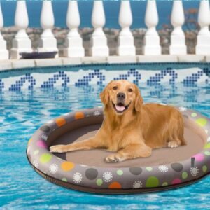 Dog Swimming Pool Inflatable Hammock Pets Pool Floating Bed Spring Summer Swimming Ring