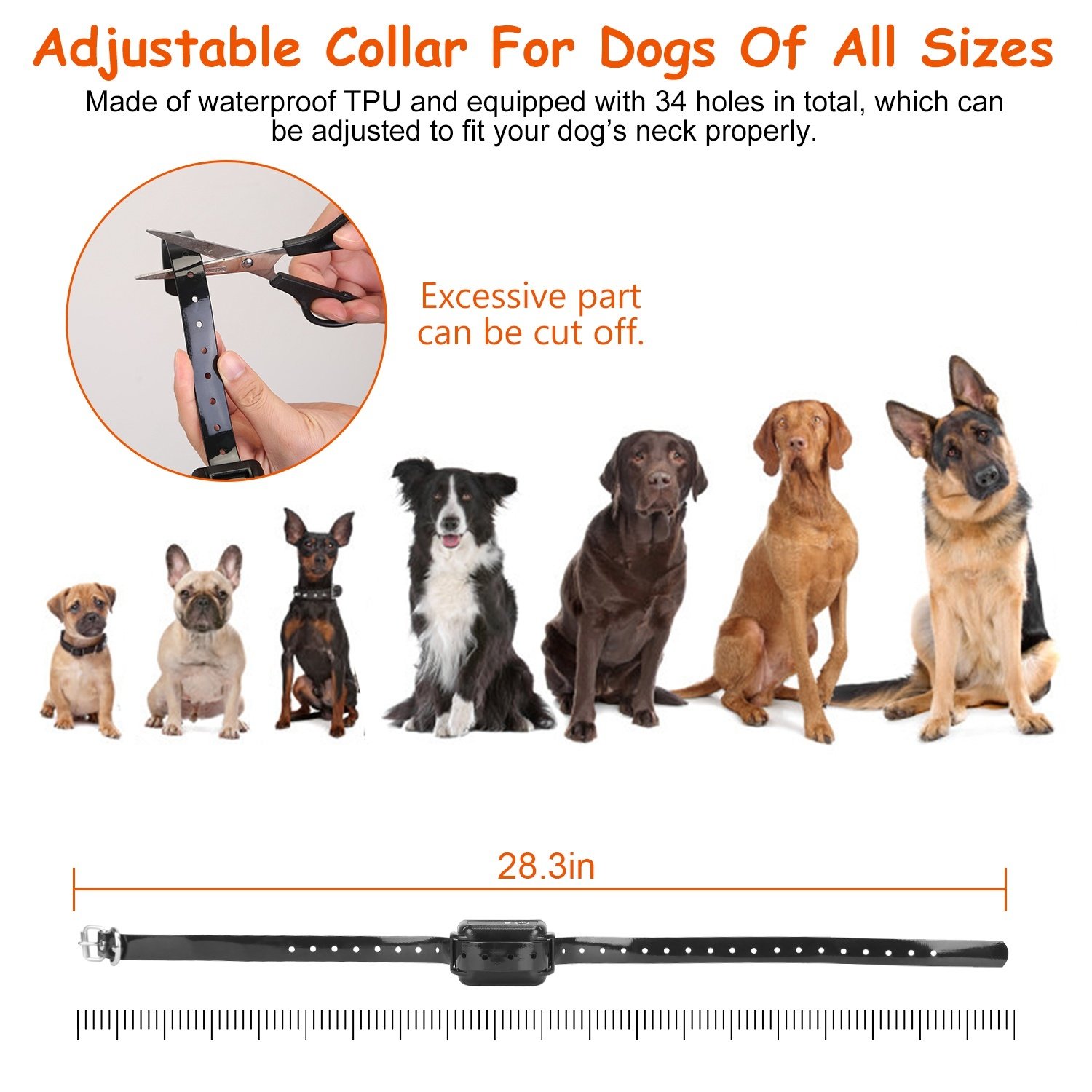 1Set Dog Fence System Pet Containment System With One Hundred Adjustable Levels IPX7 Waterproof Rechargeable Receiver Underground Fence For Small Medium Large Dog - Image 8