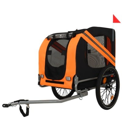 Large Folding Bike Trailer For Dogs 120LB Capacity All-Terrain Pet Carrier, Durable Steel Frame For Cycling, Jogging, Camping Outdoor Adventures - Image 10