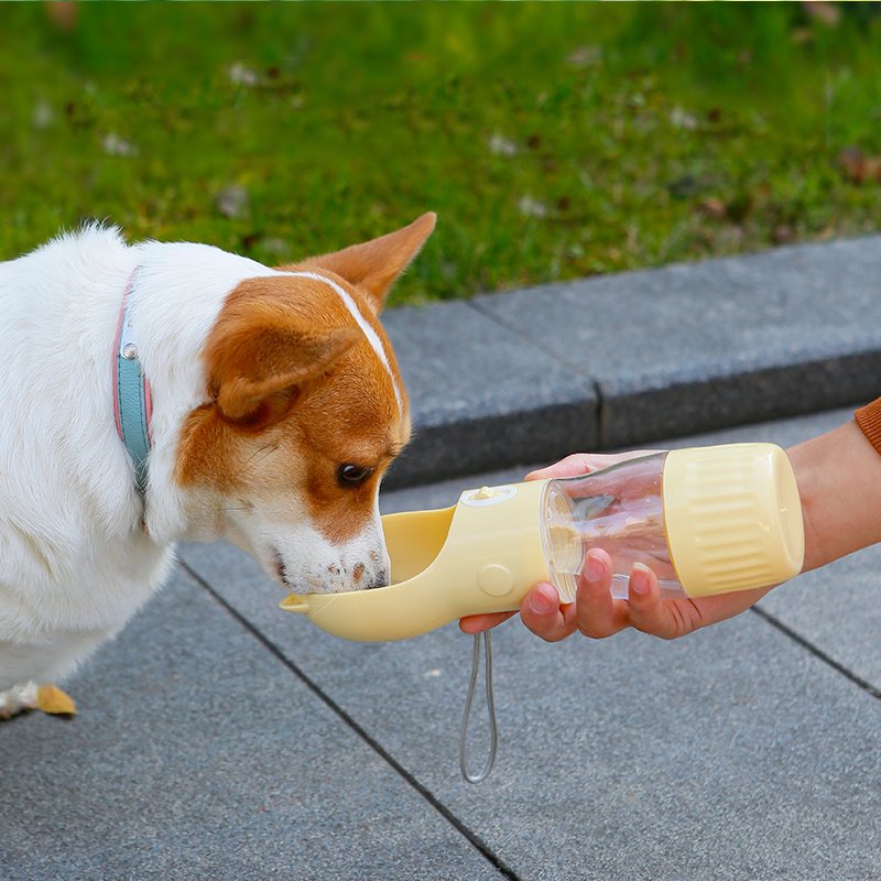2 In 1 Portable Dog Water Bottle For Small Big Dogs Cat Outdoor Leak-proof Puppy Drinking Bowl With Food Container Pets Feeder Pet Products - Image 5