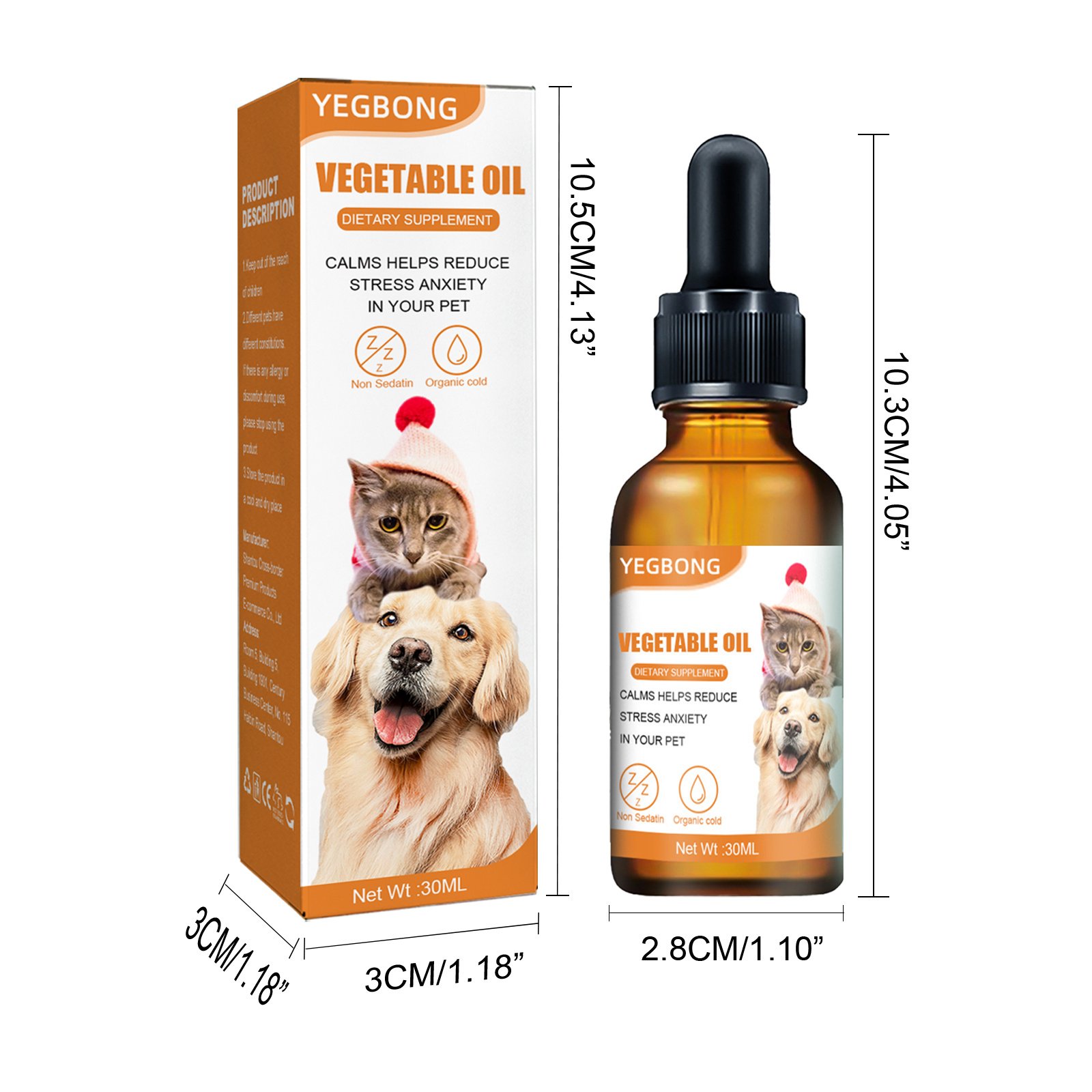 Pet Calming Hemp Oil For Dogs & Cats, Natural Anxiety Relief Supplement, Improve Appetite & Support Pet Health, 30ml - Image 8