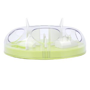 Interactive Cat Puzzle Feeder Funny Cat Puzzle Food Dispenser Enrichment Toy For Pets Play And Exercise Green