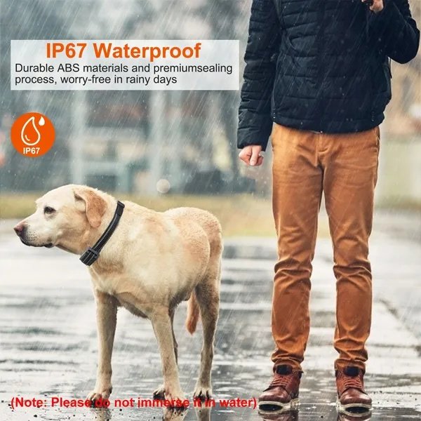 Dog Training Collar Receiver IP67 Waterproof Dog Bark Shock Vibration Beep Receiver Up To 3280ft - Image 2