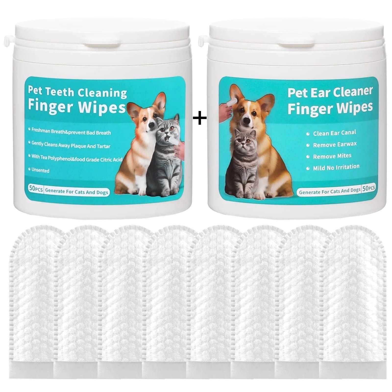 Disposable Pet Cleaning Products Teeth Cleaning Wipes Ear Care Fingertips Ear Mite Removal Cat And Dog Ear Cleaning Pet Products - Image 7
