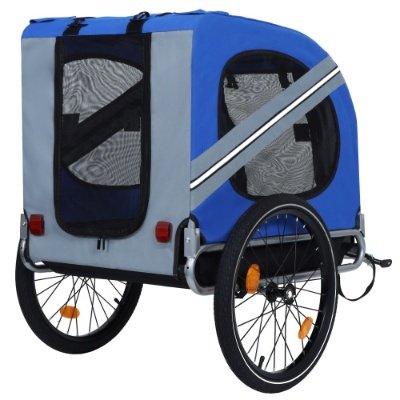 Large Folding Bike Trailer For Dogs 120LB Capacity All-Terrain Pet Carrier, Durable Steel Frame For Cycling, Jogging, Camping Outdoor Adventures - Image 8