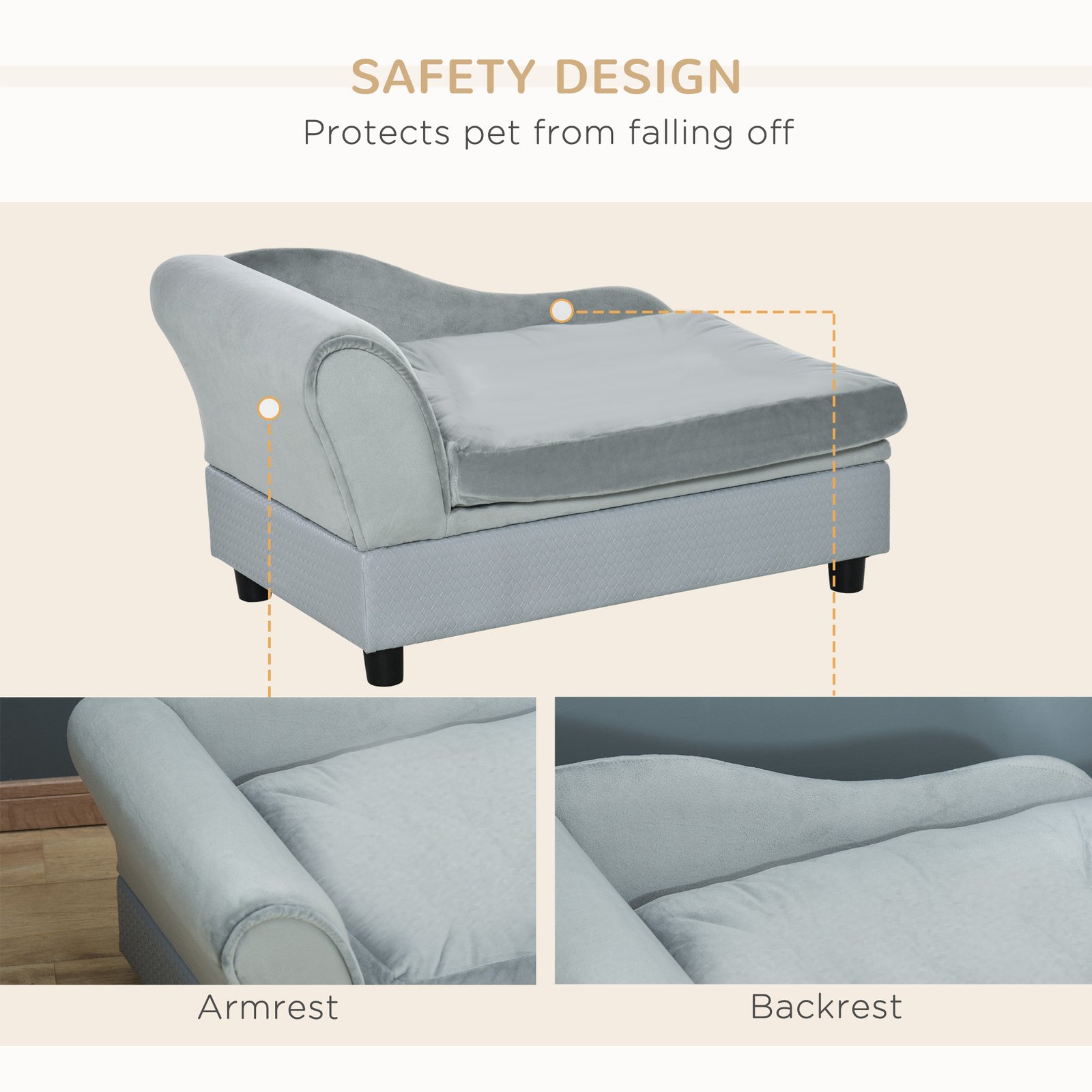 Luxury Fancy Dog Couch With Hidden Storage - Image 8