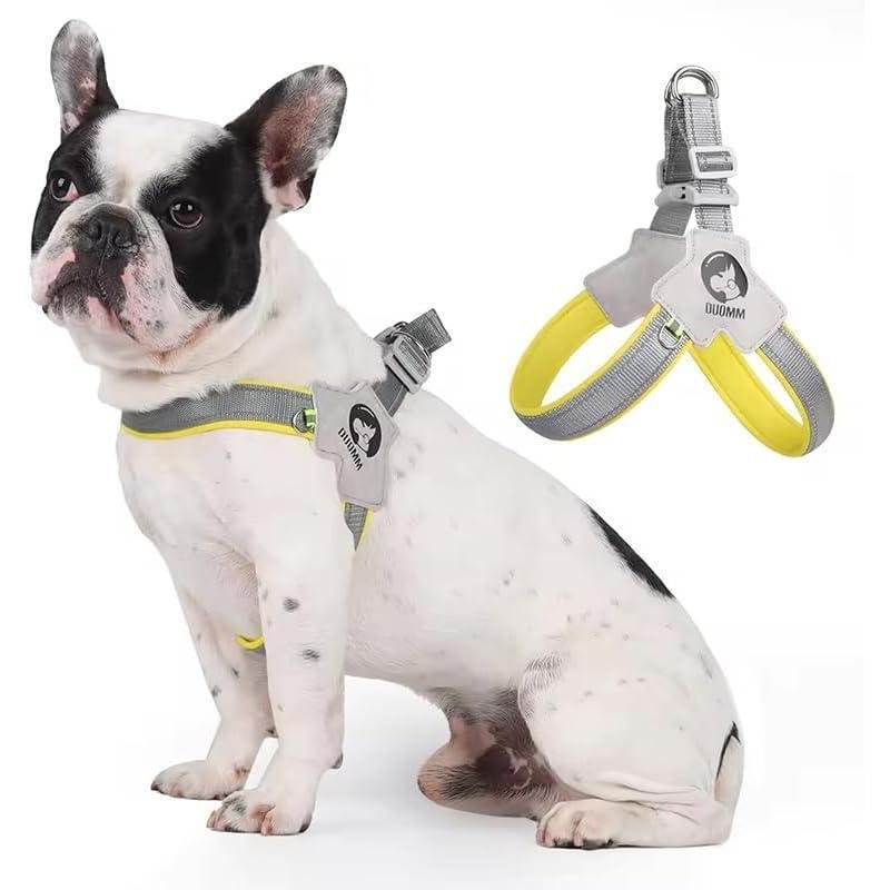 Pet Dog Cat Harness, Pet Harness With LeashSet, Adjustable Puppy Harness ComfortableReflective Easy Control Dog With Leather Leash,.No-Pull No Choke Pet Harness For TrainingWalking - Image 4