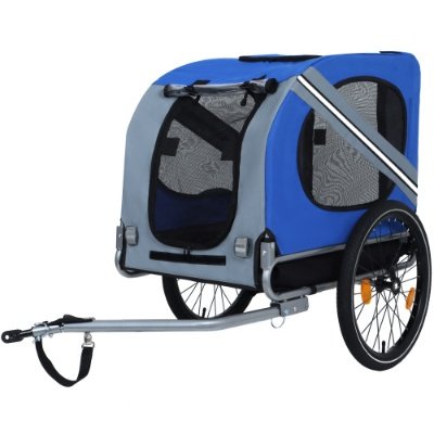 Large Folding Bike Trailer For Dogs 120LB Capacity All-Terrain Pet Carrier, Durable Steel Frame For Cycling, Jogging, Camping Outdoor Adventures - Image 2