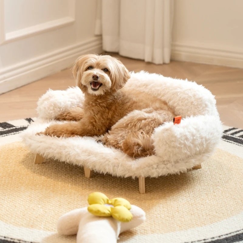 Wooden Pet Bed Kennel Dogs And Cats Bed Luxury Cat Bed Pet Safety Bed Bed Small Size Medium Dog - Image 5