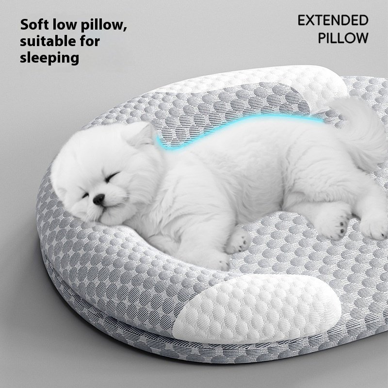 Oval Ice Silk Cooling Pet Bed For Cats And Small Dogs - Image 4
